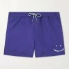 PAUL SMITH Shorts Da Mare Corti Slim-fit In Tessuto Riciclato Con Logo Ricamato Happy 1 PAUL SMITH Shorts Da Mare Corti Slim-fit In Tessuto Riciclato Con Logo Ricamato Happy -Speedo Italia w2000 q60 129