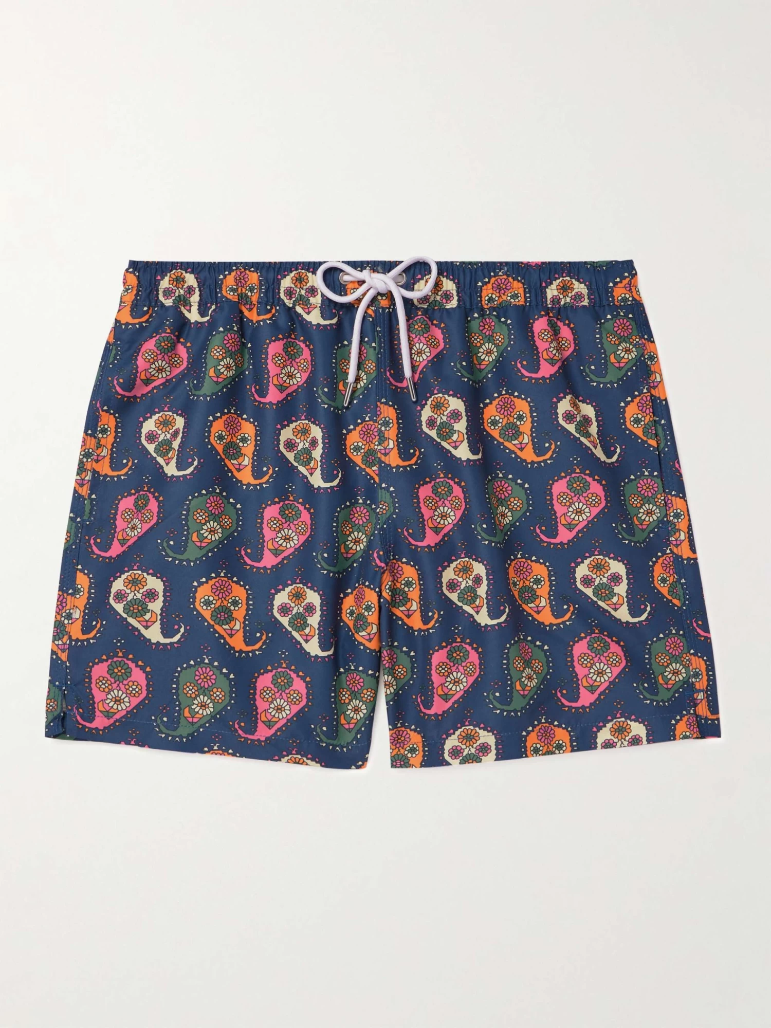 Shorts Da Mare A Gamba Dritta In Shell Con Stampa Paisley 3 Shorts Da Mare A Gamba Dritta In Shell Con Stampa Paisley
