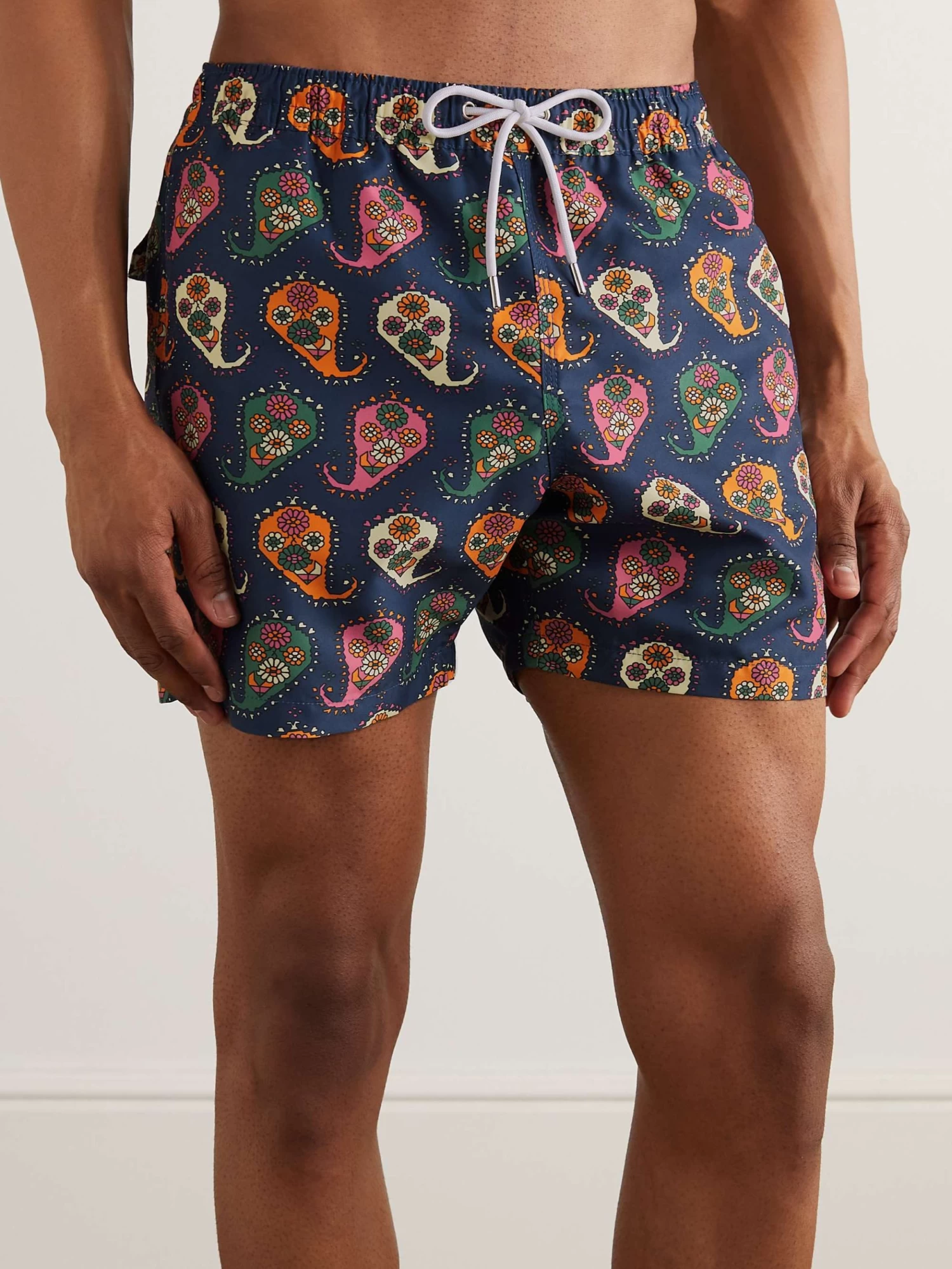 Shorts Da Mare A Gamba Dritta In Shell Con Stampa Paisley 4 Shorts Da Mare A Gamba Dritta In Shell Con Stampa Paisley - immagine 2