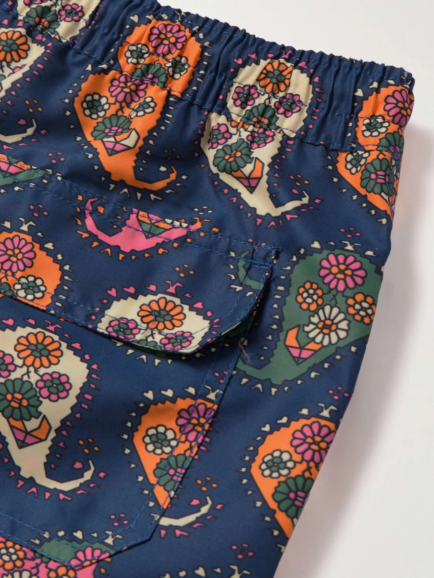 Shorts Da Mare A Gamba Dritta In Shell Con Stampa Paisley 6 Shorts Da Mare A Gamba Dritta In Shell Con Stampa Paisley - immagine 4