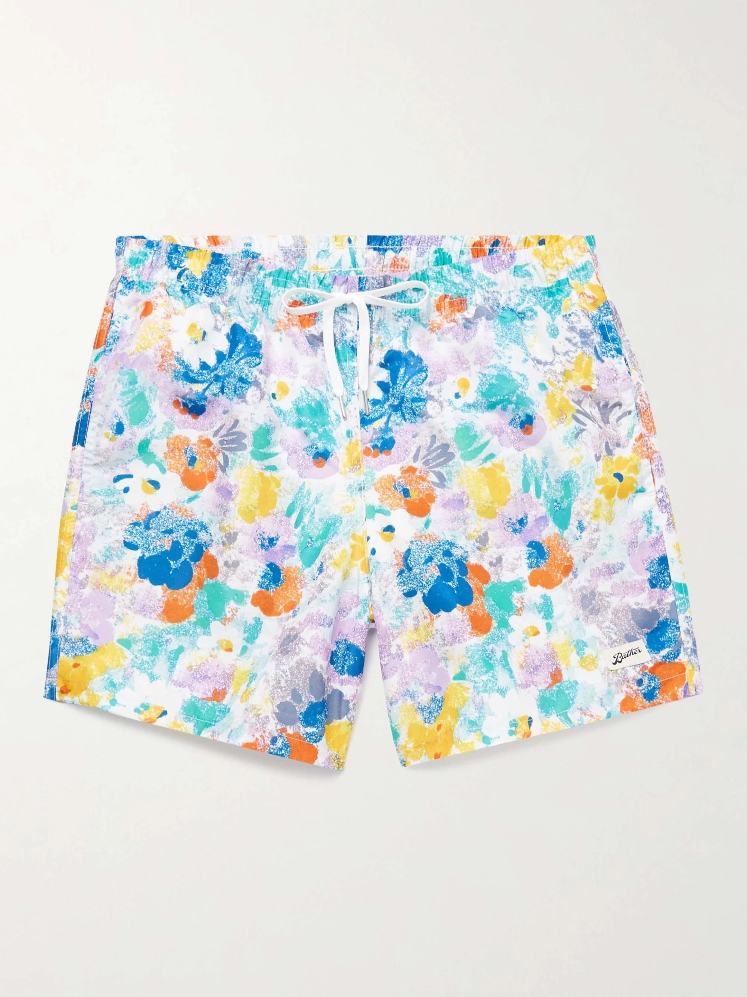 Shorts Da Mare Medi A Gamba Dritta In Tessuto Riciclato Con Stampa Floreale 3 Shorts Da Mare Medi A Gamba Dritta In Tessuto Riciclato Con Stampa Floreale