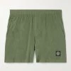 Stone Island Shorts Da Mare Medi A Gamba Dritta Con Logo Applicato -Speedo Italia w2000 q60 182