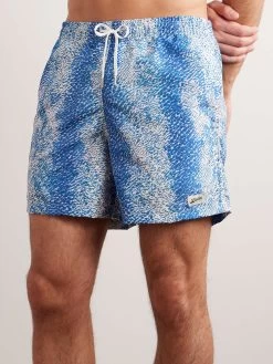 Shorts Da Mare Medi A Gamba Dritta In Tessuto Riciclato Stampato Painted Moss -Speedo Italia w2000 q60 237