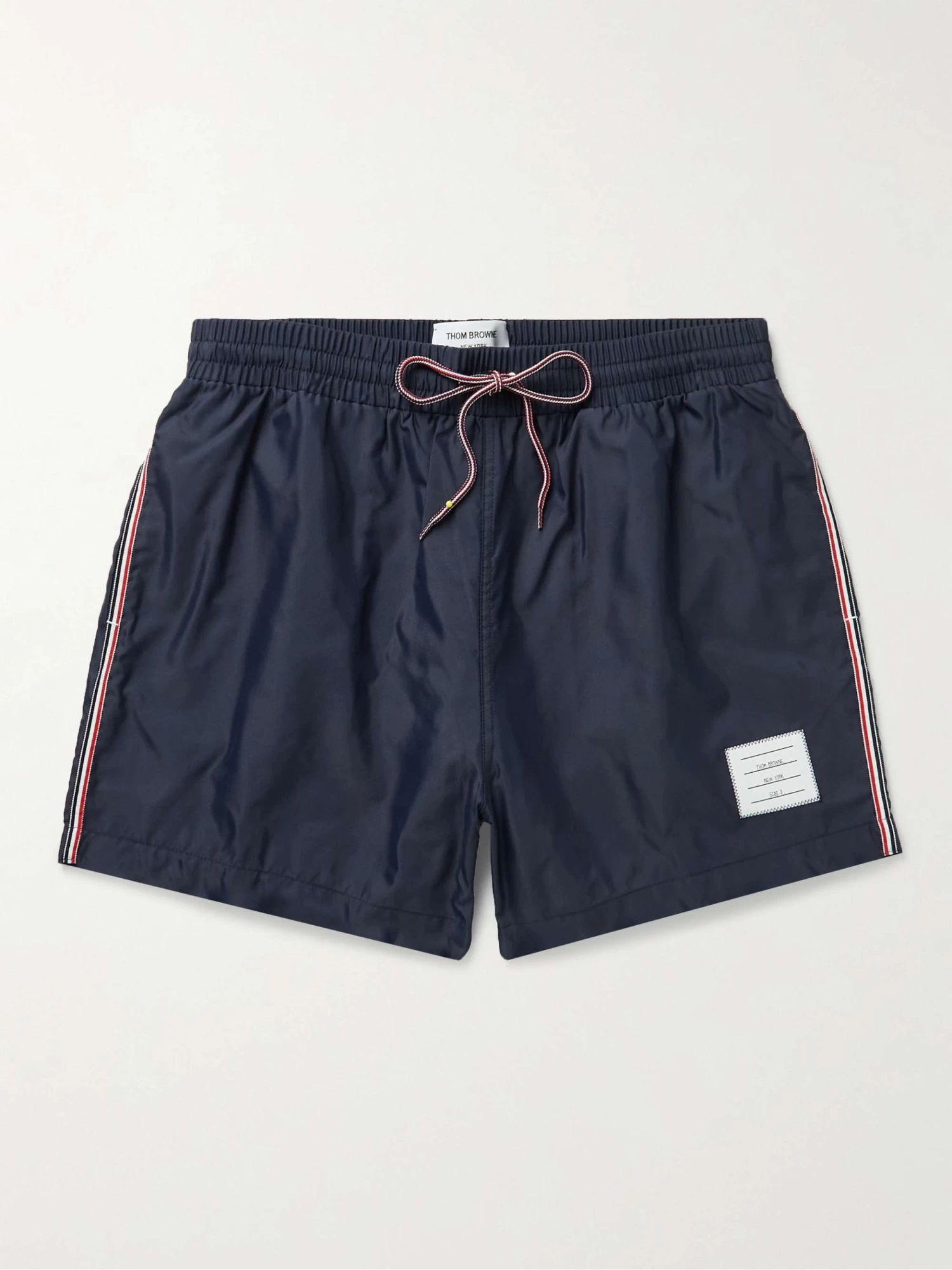Shorts Da Mare Corti In Twill Con Finiture In Gros-grain 3 Shorts Da Mare Corti In Twill Con Finiture In Gros-grain