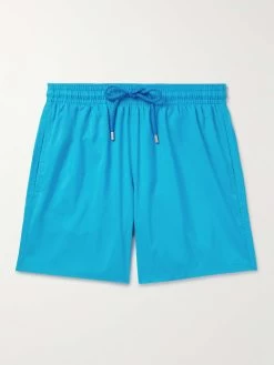 Vilebrequin Shorts Da Mare Lunghezza Media In Materiale Riciclato A Gamba Dritta Mahina