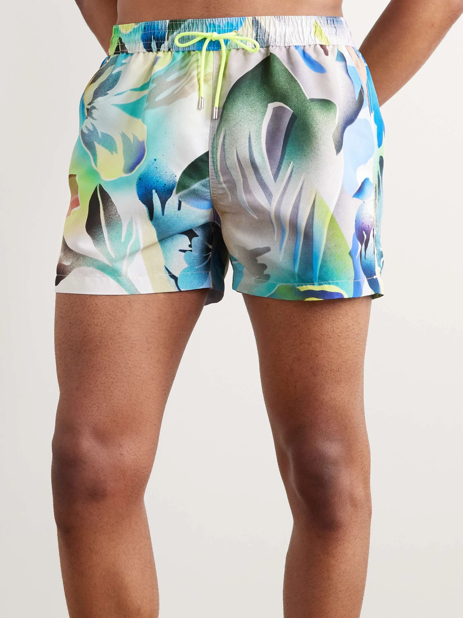 PAUL SMITH Shorts Da Mare Corti A Gamba Dritta In Tessuto Riciclato Stampato Hot Summer 4 PAUL SMITH Shorts Da Mare Corti A Gamba Dritta In Tessuto Riciclato Stampato Hot Summer - immagine 2