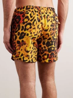 Shorts Da Mare Medi A Gamba Dritta In Tessuto Riciclato Con Stampa Leopardata -Speedo Italia w2000 q60 458