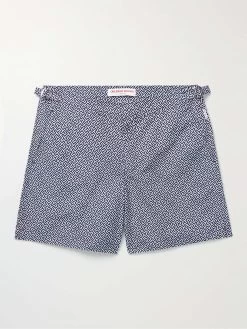 ORLEBAR BROWN Shorts Da Mare Lunghezza Media A Gamba Dritta Con Stampa Bulldog