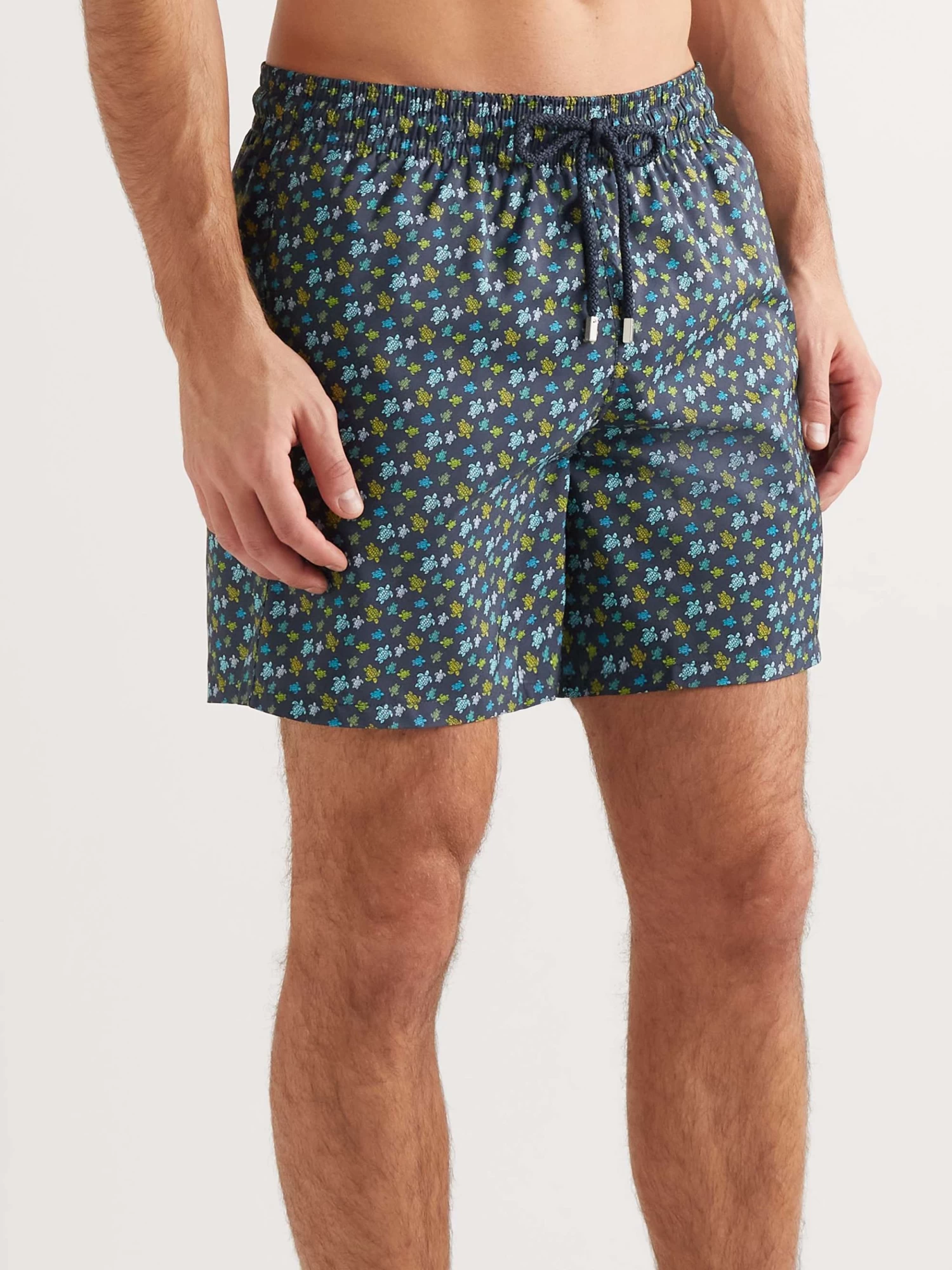 Vilebrequin Shorts Da Mare Lunghezza Media In Materiale Riciclato A Gamba Dritta Con Stampa Mahina 4 Vilebrequin Shorts Da Mare Lunghezza Media In Materiale Riciclato A Gamba Dritta Con Stampa Mahina - immagine 2