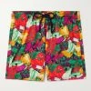 Vilebrequin Shorts Da Mare Medi In Materiale Riciclato Con Stampa Moorise