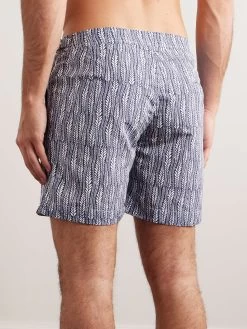 ORLEBAR BROWN Shorts Da Mare Medi A Gamba Dritta Con Stampa Bulldog Fern -Speedo Italia w2000 q60 554