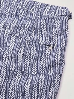 ORLEBAR BROWN Shorts Da Mare Medi A Gamba Dritta Con Stampa Bulldog Fern -Speedo Italia w2000 q60 555