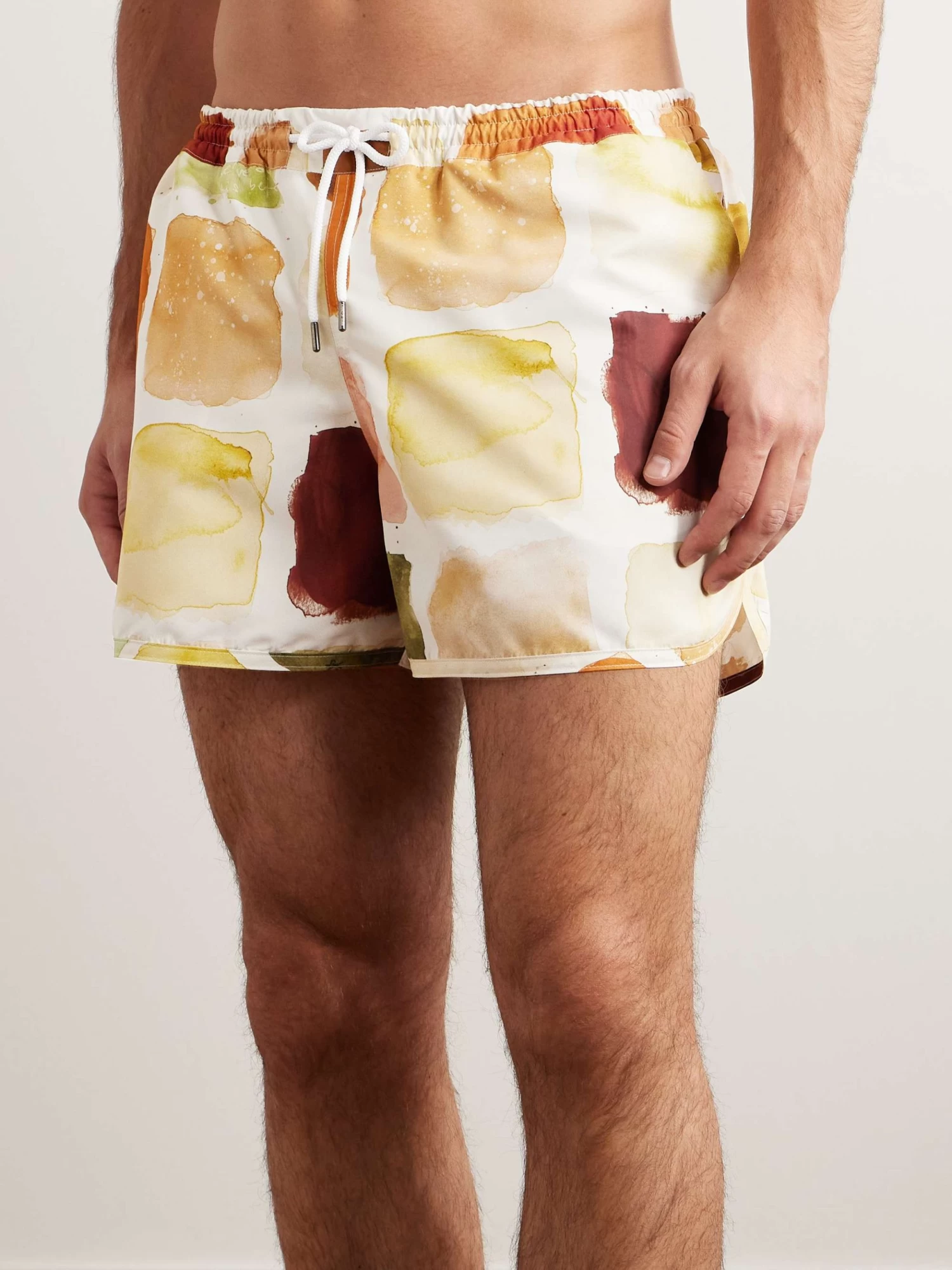 Shorts Da Mare Corti A Gamba Dritta In Tessuto Riciclato Stampato Gili 4 Shorts Da Mare Corti A Gamba Dritta In Tessuto Riciclato Stampato Gili - immagine 2