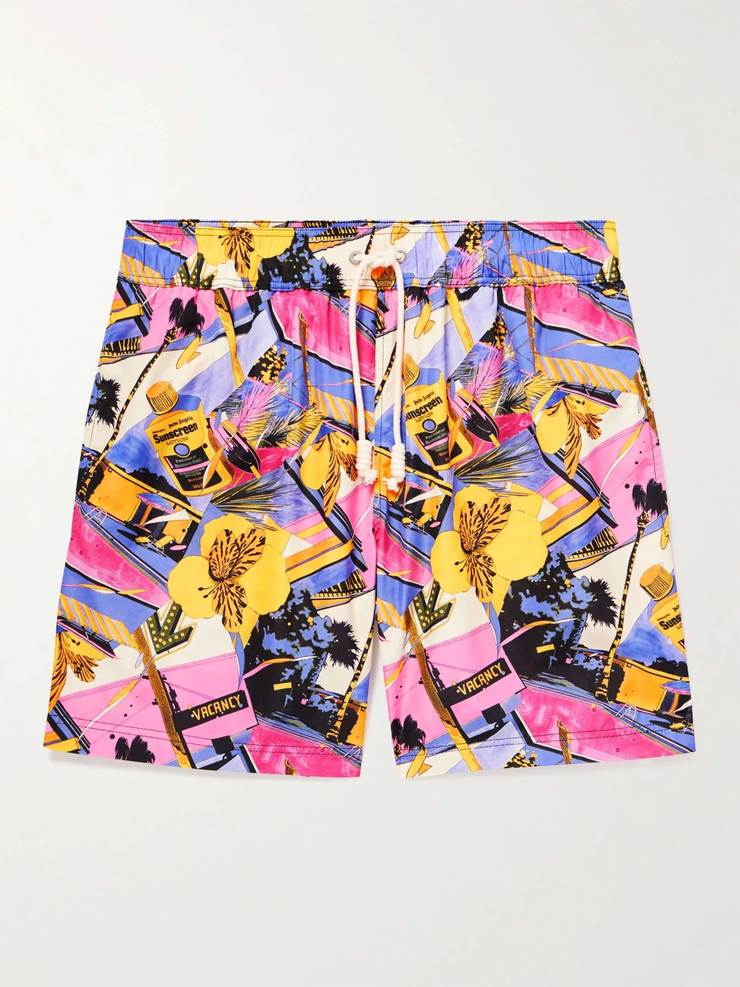 Palm Angels Shorts Da Mare Slim-fit Medi Stampati Miami Mix 2 Palm Angels Shorts Da Mare Slim-fit Medi Stampati Miami Mix