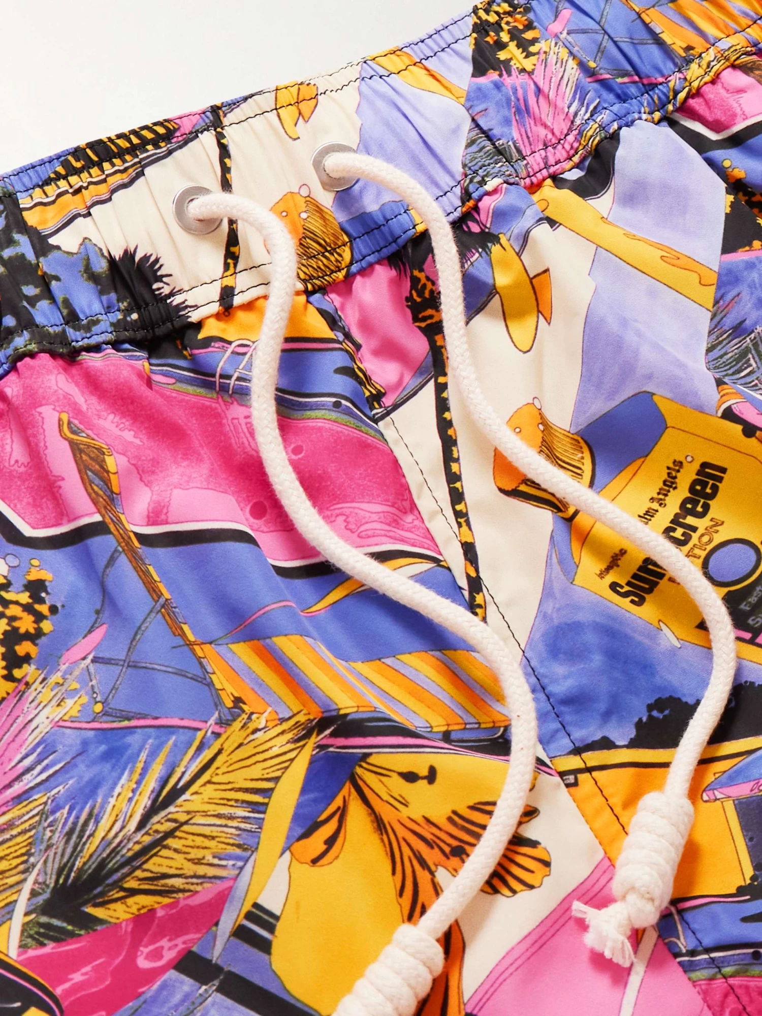 Palm Angels Shorts Da Mare Slim-fit Medi Stampati Miami Mix 5 Palm Angels Shorts Da Mare Slim-fit Medi Stampati Miami Mix - immagine 4