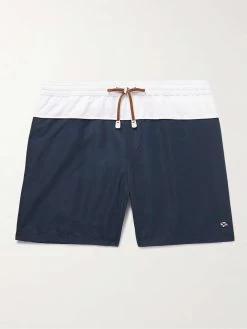 LORO PIANA Shorts Da Mare Medi A Gamba Dritta Bicolore