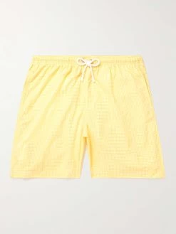 Shorts Da Mare Medi A Gamba Dritta Con Stampa Floreale