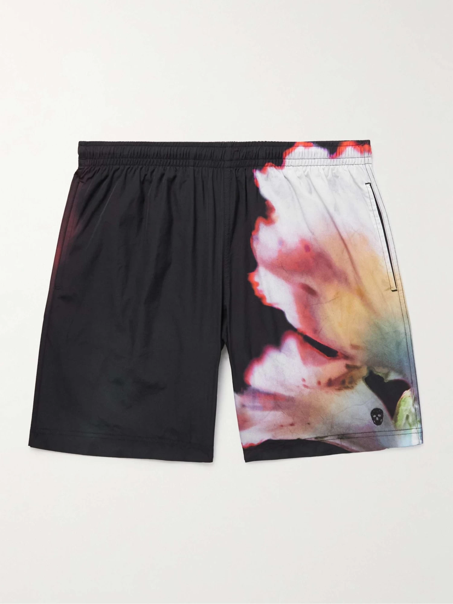 Alexander McQueen Shorts Da Mare Medi A Gamba Dritta Con Stampa 3 Alexander McQueen Shorts Da Mare Medi A Gamba Dritta Con Stampa